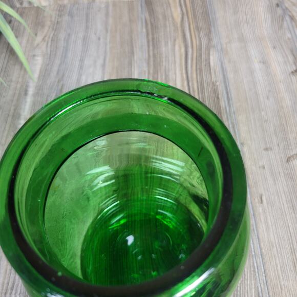 Vintage Green Bubble Glass Apothecary Jar - Picture 5 of 7